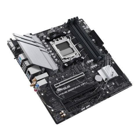 Asus Asus | PRIME B650M-A WIFI II | Rodzina procesorów AMD | Gniazdo procesora AM5 | DDR5 DIMM | Gniazda pamięci 4 | Obsługiwane inte