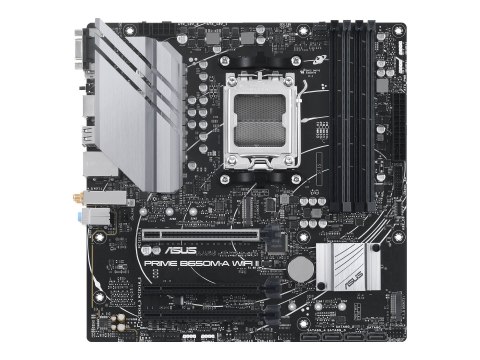 Asus Asus | PRIME B650M-A WIFI II | Rodzina procesorów AMD | Gniazdo procesora AM5 | DDR5 DIMM | Gniazda pamięci 4 | Obsługiwane inte
