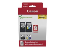Canon Canon | PG-540/CL-541 Photo Paper Value Pack | Czarny | Kolorowy (cyjan, magenta, żółty) | Wkład atramentowy / zestaw papieru