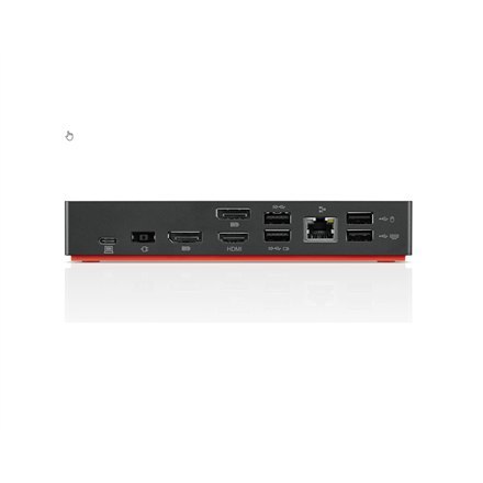 Lenovo Lenovo | ThinkPad Universal USB-C Dock - EU | Stacja dokująca | Porty Ethernet LAN (RJ-45) w ilości 1 | Porty VGA (D-Sub) w iloś