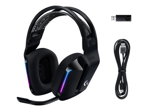 Logitech Logitech | Gaming Headset | G G733 | Wireless | Over-Ear | Noise canceling | Wireless | Black