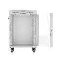 SZAFA INSTALACYJNA RACK STOJĄCA 19" 15U 600X600 SZARA DRZWI SZKLANE LCD LANBERG (FLAT PACK) V2