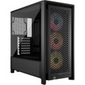 Corsair Corsair PC Case | Frame 4000D RS ARGB Modular | Black | Mid-Tower | Power supply included No
