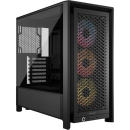 Corsair Corsair PC Case | Frame 4000D RS ARGB Modular | Black | Mid-Tower | Power supply included No