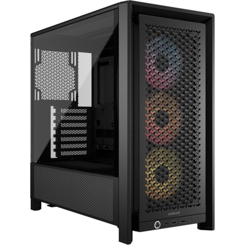 Corsair Corsair PC Case | Frame 4000D RS ARGB Modular | Black | Mid-Tower | Power supply included No