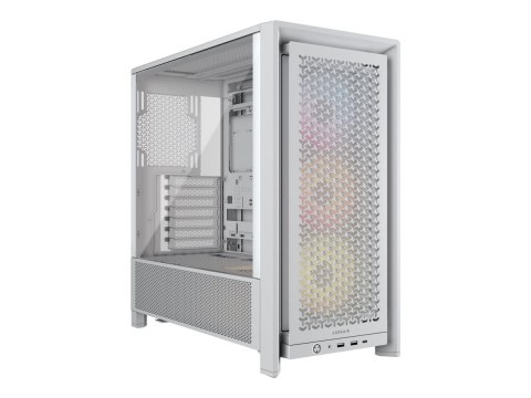 Corsair Corsair PC Case | Frame 4000D RS ARGB Modular | White | Mid-Tower | Power supply included No