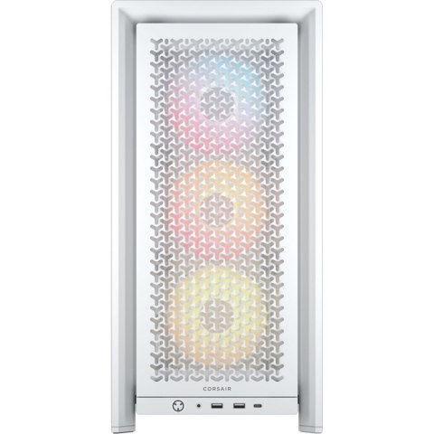 Corsair Corsair PC Case | Frame 4000D RS ARGB Modular | White | Mid-Tower | Power supply included No