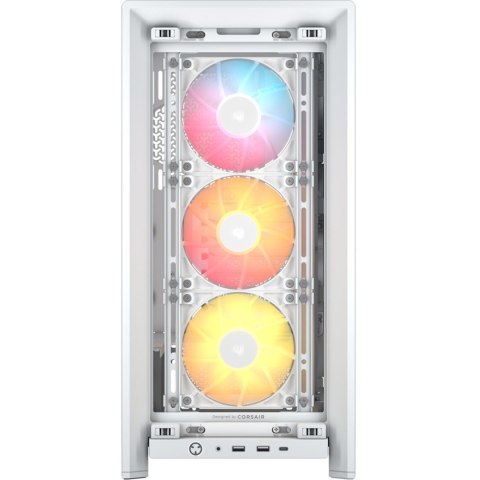 Corsair Corsair PC Case | Frame 4000D RS ARGB Modular | White | Mid-Tower | Power supply included No