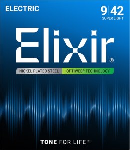 Elixir 12000 Super Light (9-42) PW - Struny do gitary elektrycznej