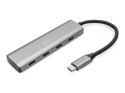 Digitus 4-portowy koncentrator DIGITUS USB-C | Digitus | DIGITUS - koncentrator - 4 porty | DA-70246