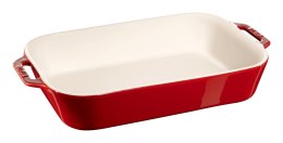 Prostokątny półmisek ceramiczny Staub - 4.5 litrów, Czerwony