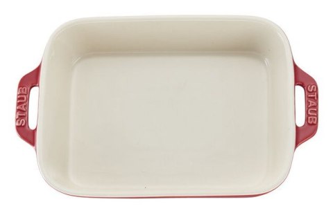Prostokątny półmisek ceramiczny Staub - 4.5 litrów, Czerwony
