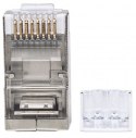INTELLINET Wtyk RJ45 8P/8C Cat6a STP, linka/drut, linia PRO, 50 szt 790505