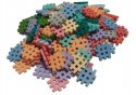 Klocki konstrukcyjne Marioinex Mini Waffle, 140 elementów pastelowe
