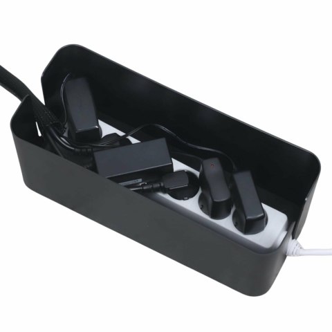AG381H Organizer na kable listwy czarny