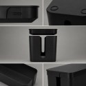AG381H Organizer na kable listwy czarny