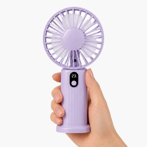 DA669A Mini wiatrak usb ręczny biurkowy fioletowy