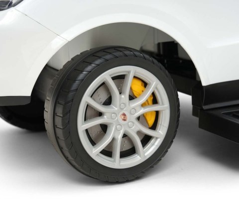 Jeździk z rączka porsche cayenne white biały