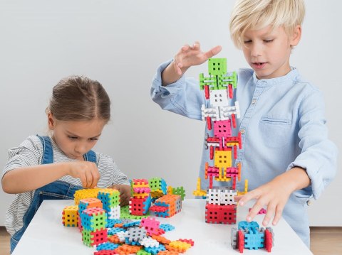 Klocki konstrukcyjne Marioinex Mini Waffle, 140 elementów