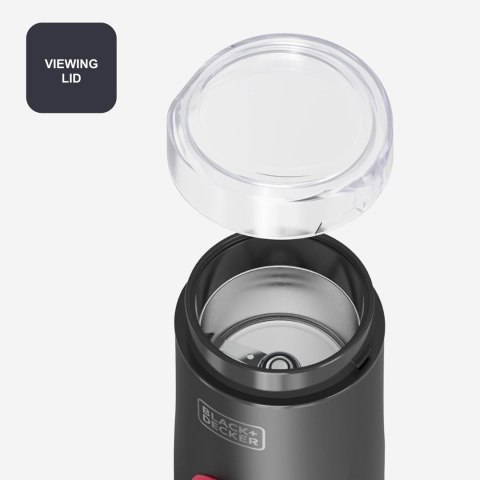 Młynek do kawy Black+Decker BXCG152E 150W | 50 g | powłoka soft-touch | 180 x 100 mm