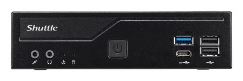 Shuttle XP? slim DH610V2 komputer typu barebone Wielkość PC 1.35L Czarny Intel H610 LGA 1700
