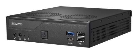 Shuttle XP? slim DH610V2 komputer typu barebone Wielkość PC 1.35L Czarny Intel H610 LGA 1700