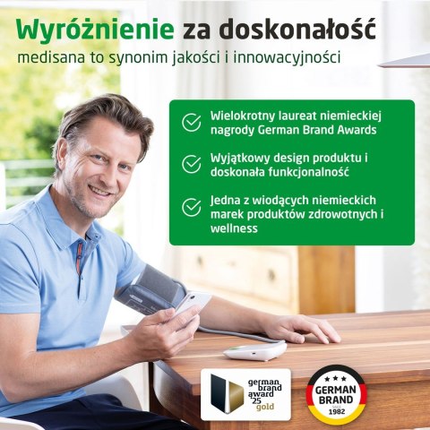 Ciśnieniomierz naramienny Medisana BU 572 do 2 użytkowników | obliczanie średniej | 94 x 131 x 32 mm | biały