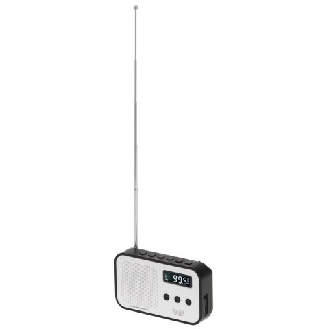 Adler Adler | Digital radio PLL AM/FM | AD 1907 | Alarm function | White/Black