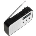 Adler Adler | Digital radio PLL AM/FM | AD 1907 | Alarm function | White/Black