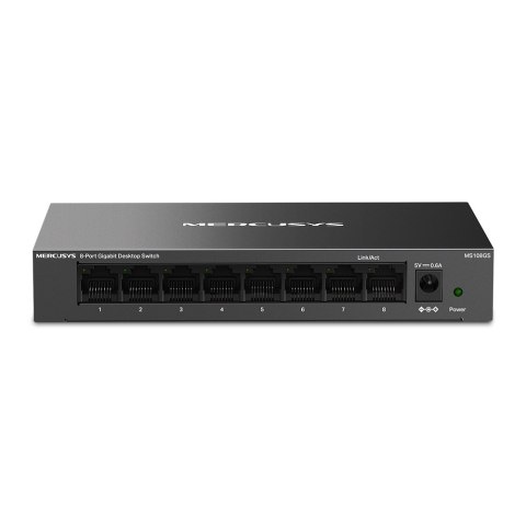 Mercusys Mercusys 8-Port Gigabit Desktop Switch | MS108GS | Unmanaged | Desktop | Gigabit Ethernet (copper) ports quantity 8