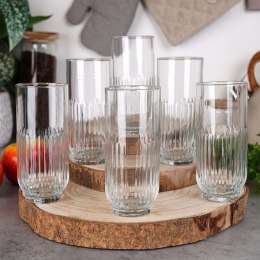 Szklanki do Napojów Soku Wody Wysokie 380 ml Zestaw 6 szt. ORION