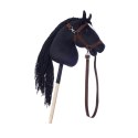 Koń na kiju hobby horse hoppihorse a3 czarny, maść kara
