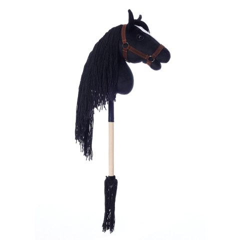 Koń na kiju hobby horse hoppihorse a3 czarny, maść kara