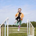 Koń na kiju hobby horse hoppihorse a3 czarny, maść kara