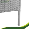Meble ogrodowe rattanowe szare Gardlov 26910