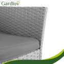 Meble ogrodowe rattanowe szare Gardlov 26910