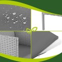 Meble ogrodowe rattanowe szare Gardlov 26910