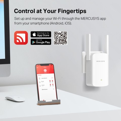 Repeater-wzmacniacz sygnału Wi-Fi Mercusys ME60X AX1500