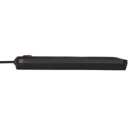 MACLEAN LISTWA ZASILAJĄCA, PRZEDŁUŻACZ5 GNIAZD + 3XUSB, 110-240V AC 50/60HZ, 2.1A MAX 2500W, 1,5M, CZARNA MCE395 B