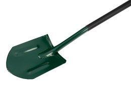 Szpadel ostry, metalowy trzonek, plastikowy uchwyt