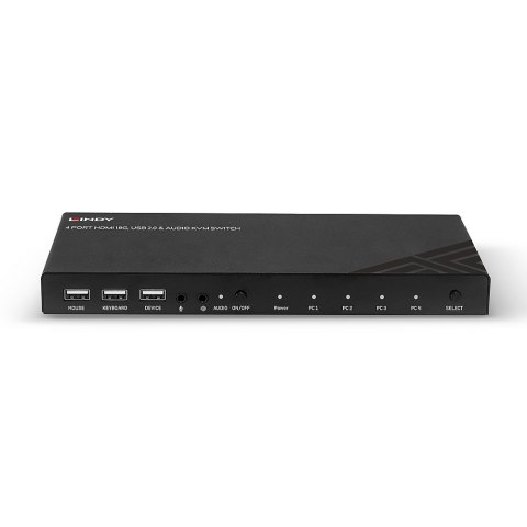 Lindy 32810 przełącznik KVM Czarny