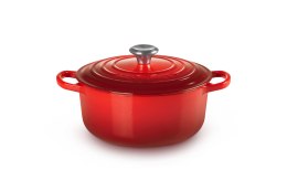 Brytfanna okrągła Le Creuset Signature Roaster 22cm wiśniowa