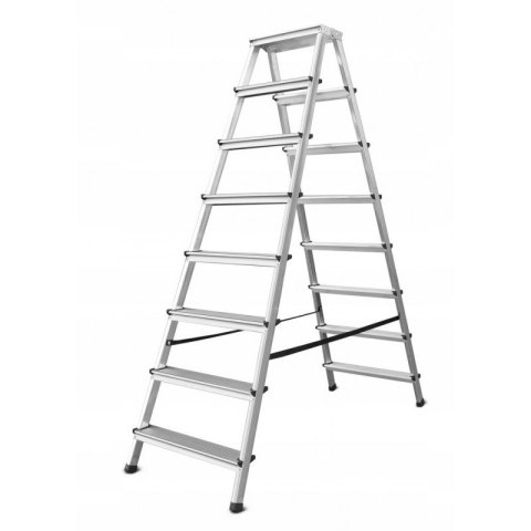 AWTOOLS Drabina taboret 8 stopni 125 kg