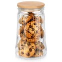 Pojemnik na produkty sypkie szklany z pokrywką i uszczelką 1 l