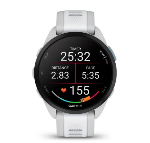 Zegarek sportowy Garmin Forerunner 165 AMOLED 43mm Whitestone