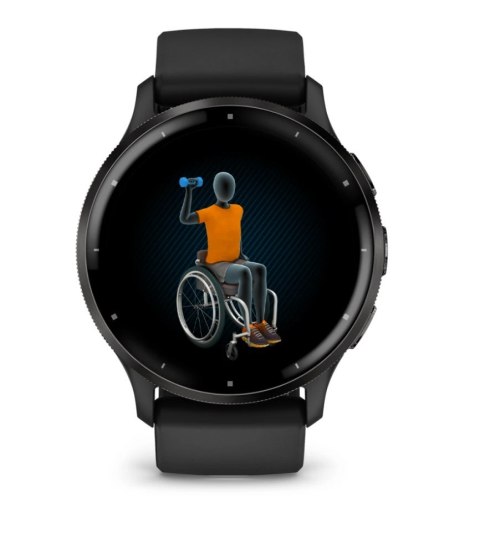 Zegarek sportowy Garmin Venu 3 AMOLED 45mm Czarny