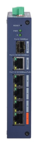 Dahua Technology CHS4106-4ET-60 przełącznik sieciowy Zarządzany L2 Fast Ethernet (10/100) Obsługa PoE Desktop Niebieski