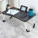 Stolik Składany Pod Laptopa Tablet do Łóżka Śniadaniowy Szary VILDE