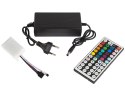 70-784# Zestaw taśm led rgb 5050 5m/300 sterownik+zasilacz taśma wodoodporna``