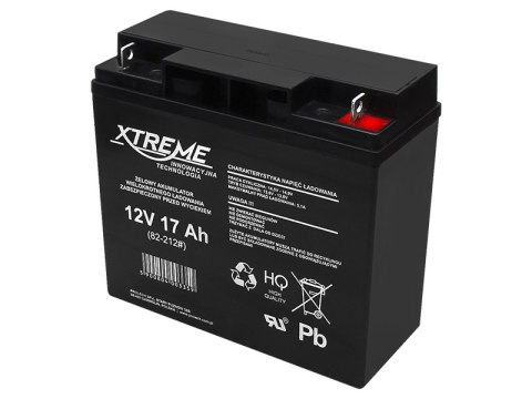 82-212# Akumulator żelowy 12v 17ah xtreme 165x180x77_5"